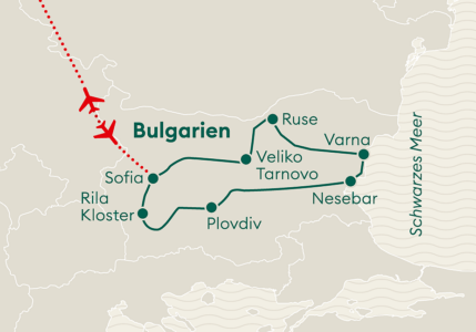 Karte Bulgarien