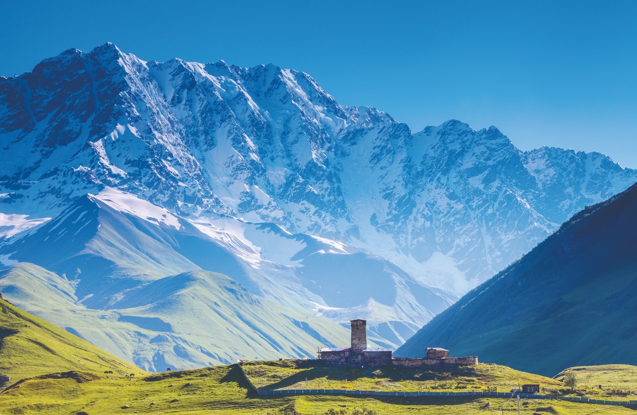 Mount Shkhara Ushguli Georgien