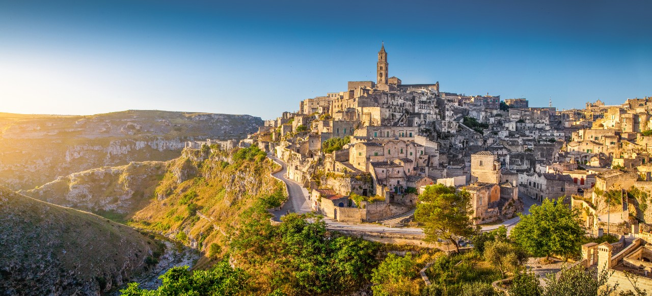 Matera Stadt, Apulien, Italien