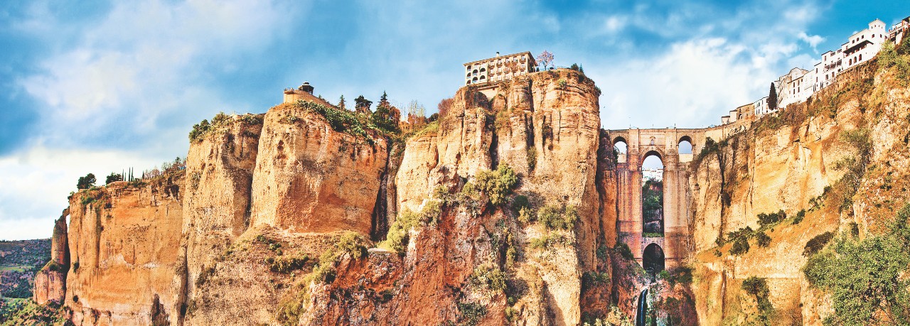 Rondas Puente Nuevo Andalusien Spanien