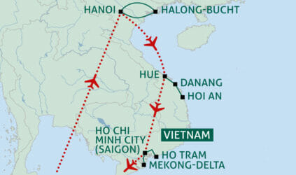 Karte Vietnam
