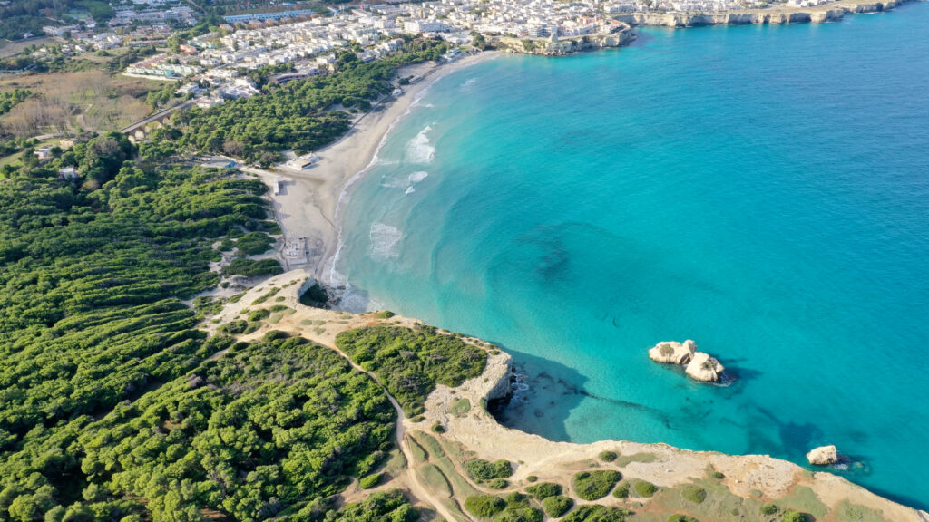 Blick auf die Bucht von Salento