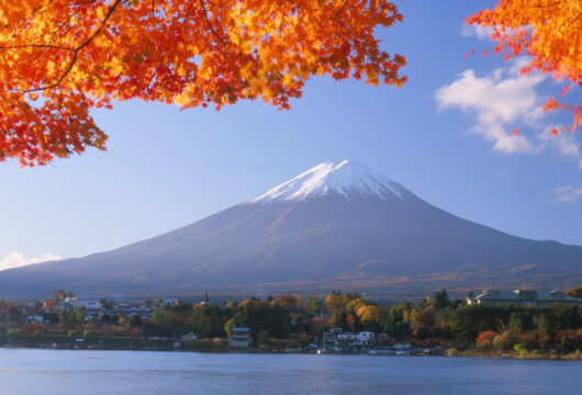 Japan Fuji Herbstlaubfärbung